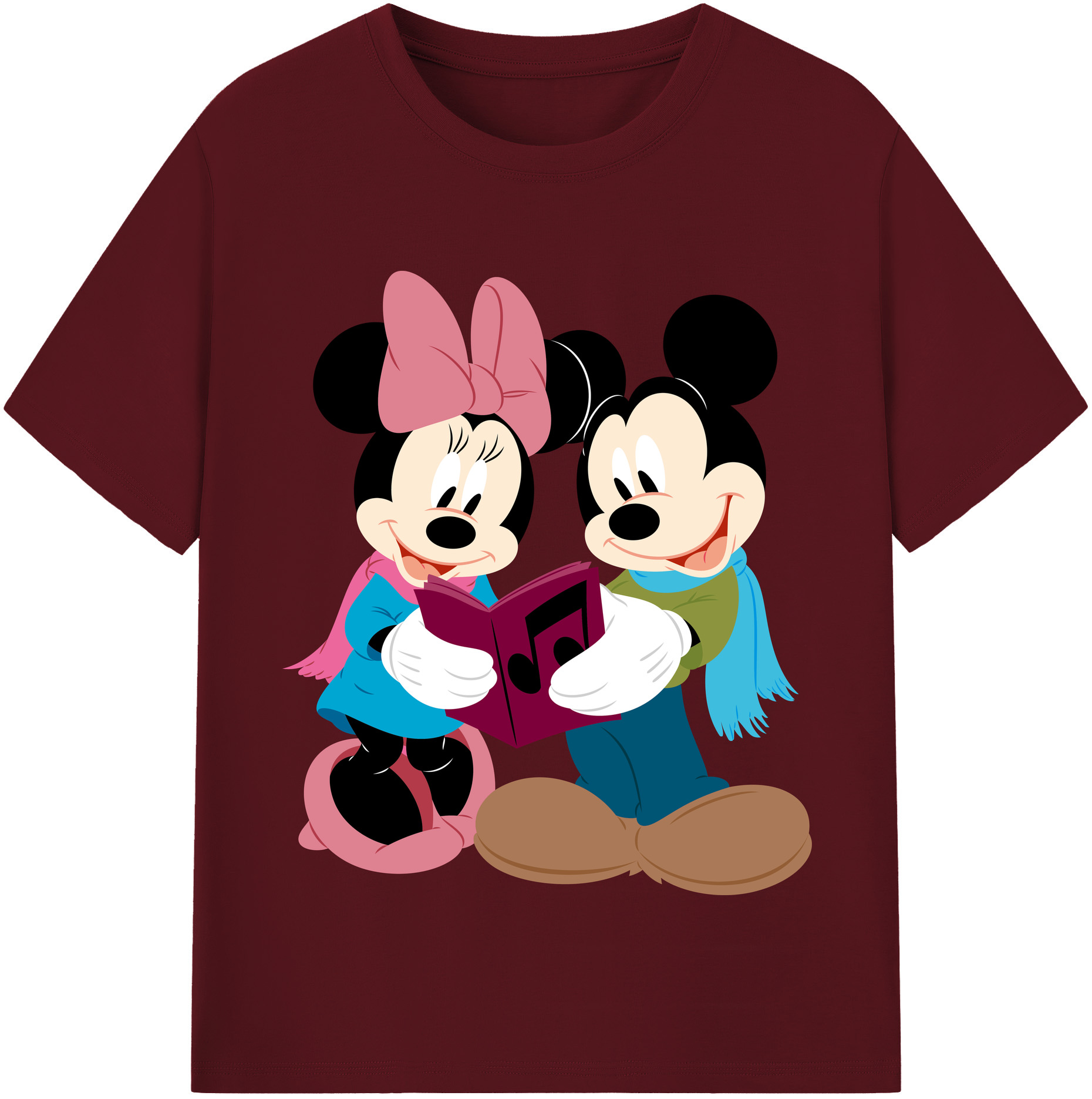 （画像用） ミッキーマウス Mickey Mouse 綿100％半袖Tシャツ（フロントプリント）